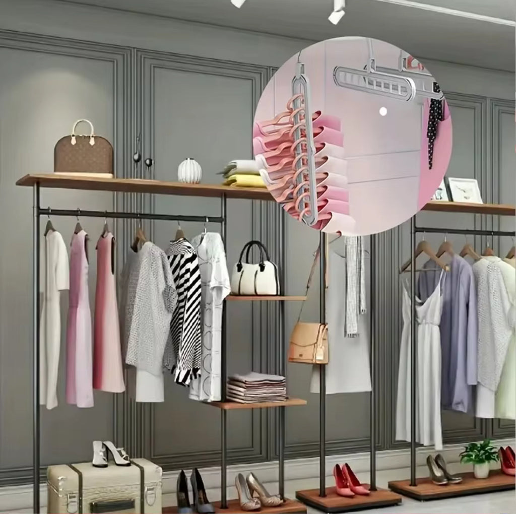 SpaceSaver™ Closet Organizer – Instantly Double Your Closet Space